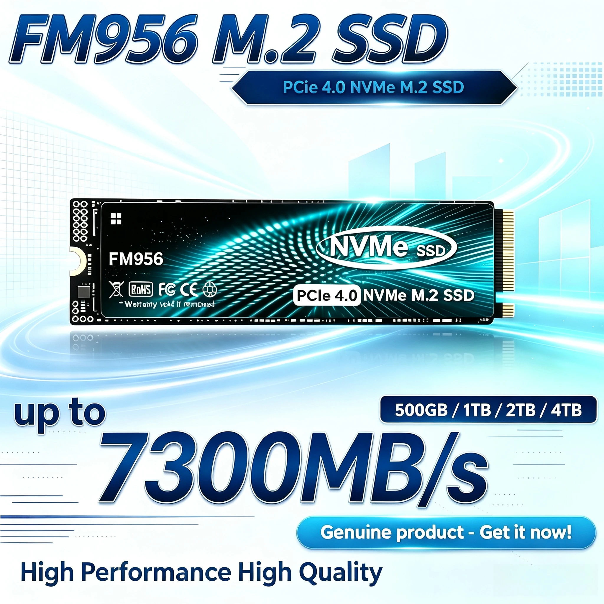 Original FM956 M.2 2280 NVMe S - M.2 Nvme 4Tb Pcie 4.0 Ssd 评论和价格