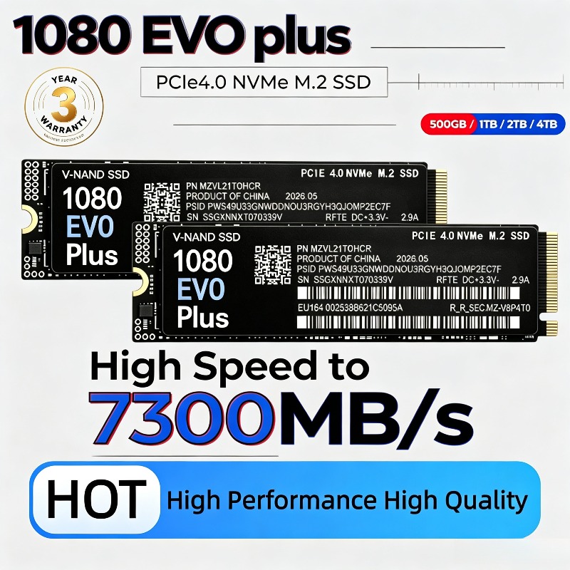 Original NEW 1080 EVO Plus M.2 - M.2 Nvme 4Tb Pcie 4.0 Ssd 评论和价格