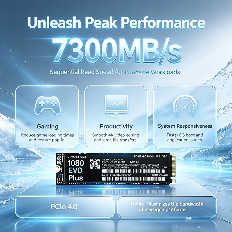 Original NEW 1080 EVO Plus M.2 - M.2 Nvme 4Tb Pcie 4.0 Ssd 评论和价格